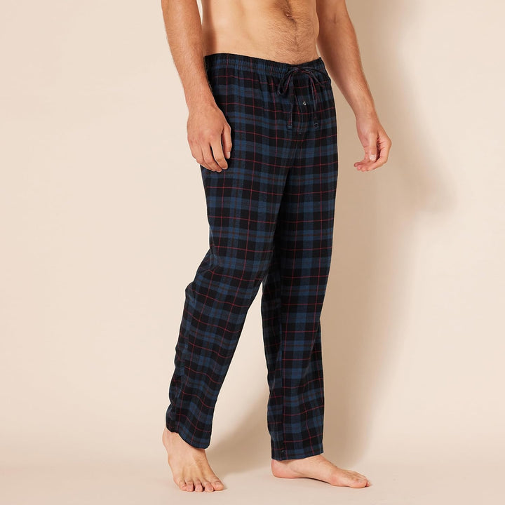Comfortable Flannel Men's Pyjama Pants - Kyran-Grey White-S-State of Style