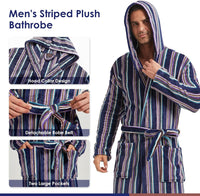 Comfortable Flannel Men's Robe - James-Black-S/M-State of Style