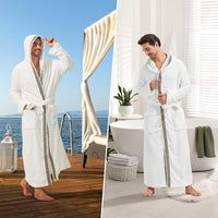 Comfortable Flannel Men's Robe - James-Black-S/M-State of Style