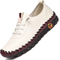 Comfortable Flat Women's Loafer – Ella-White-4.5-State of Style