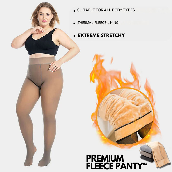 Comfortable Fleece Tights - Bella-Black-Standard - (XS to M) (50 ~70 KG)-State of Style