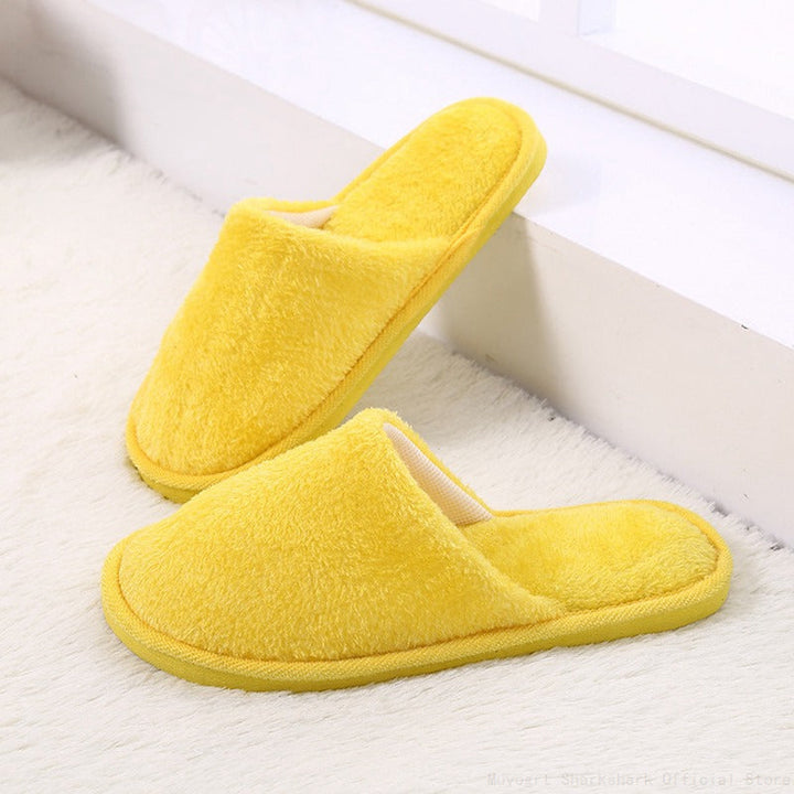 Comfortable Fur Slippers - Sofie-Yellow-3.5-State of Style