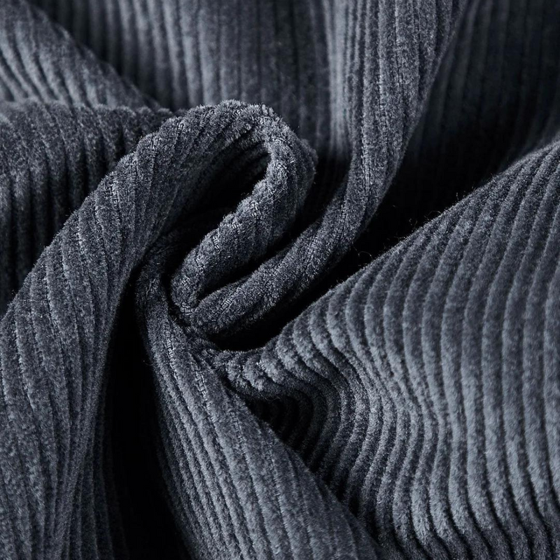 Comfortable Grey Corduroy Jacket - Rover-M-State of Style