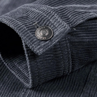 Comfortable Grey Corduroy Jacket - Rover-M-State of Style