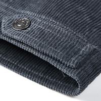 Comfortable Grey Corduroy Jacket - Rover-M-State of Style