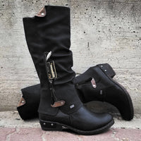 Comfortable High Boots with Storage Compartment - Alina-Black-3.0-State of Style