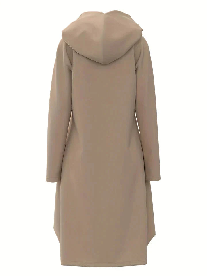 Comfortable Hoodie Dress - EllaCharm-Beige-S-State of Style