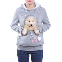 Comfortable Hoodie with Cat Pouch - CozyPurr-Black-S-State of Style