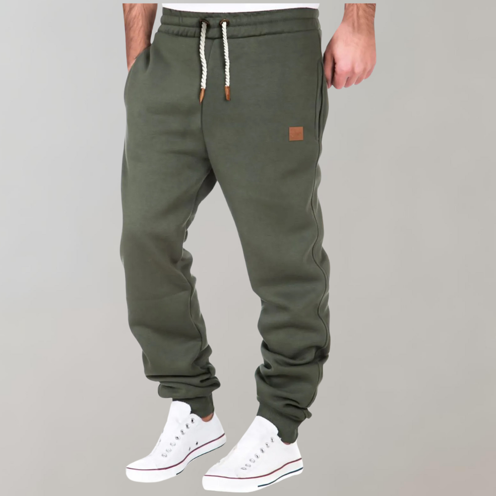 Comfortable Jogging Trousers for Men - Titan-Green-S-State of Style
