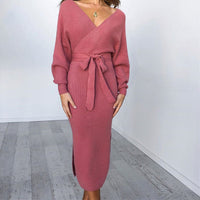 Comfortable Knit Dress | Stylish and Versatile-Light Violet-S-State of Style
