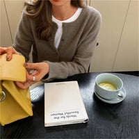 Comfortable Knitted Cardigan with Buttons - Isla-Black-State of Style