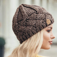 Comfortable Knitted Hat - Elena-Coffee-State of Style