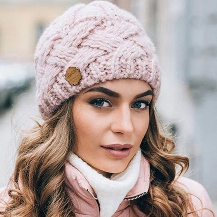 Comfortable Knitted Hat - Elena-Pink-State of Style