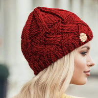 Comfortable Knitted Hat - Elena-Red-State of Style
