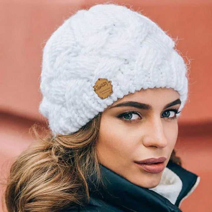 Comfortable Knitted Hat - Elena-White-State of Style