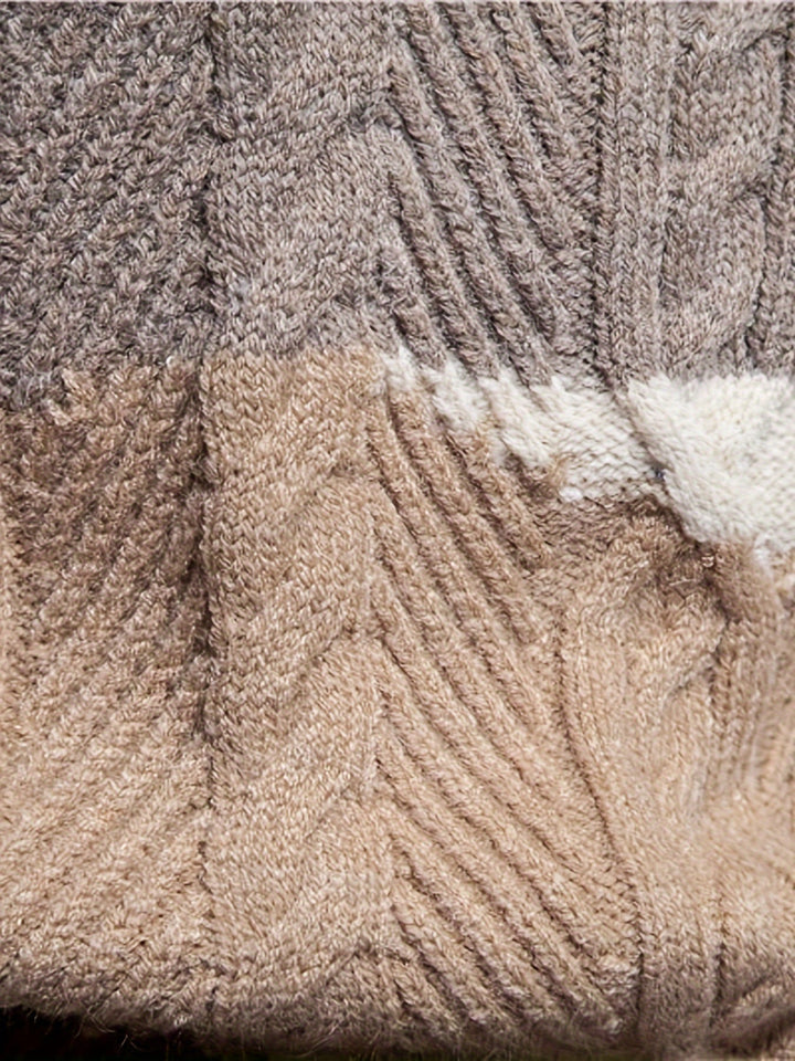 Comfortable Knitted Sweater for Men - Felix-Khaki-XS-State of Style