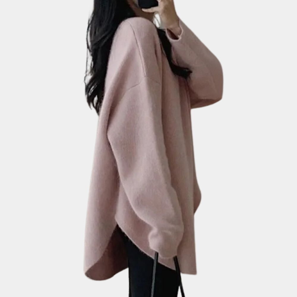 Comfortable Knitted Women's Sweater - Noor-Black-State of Style