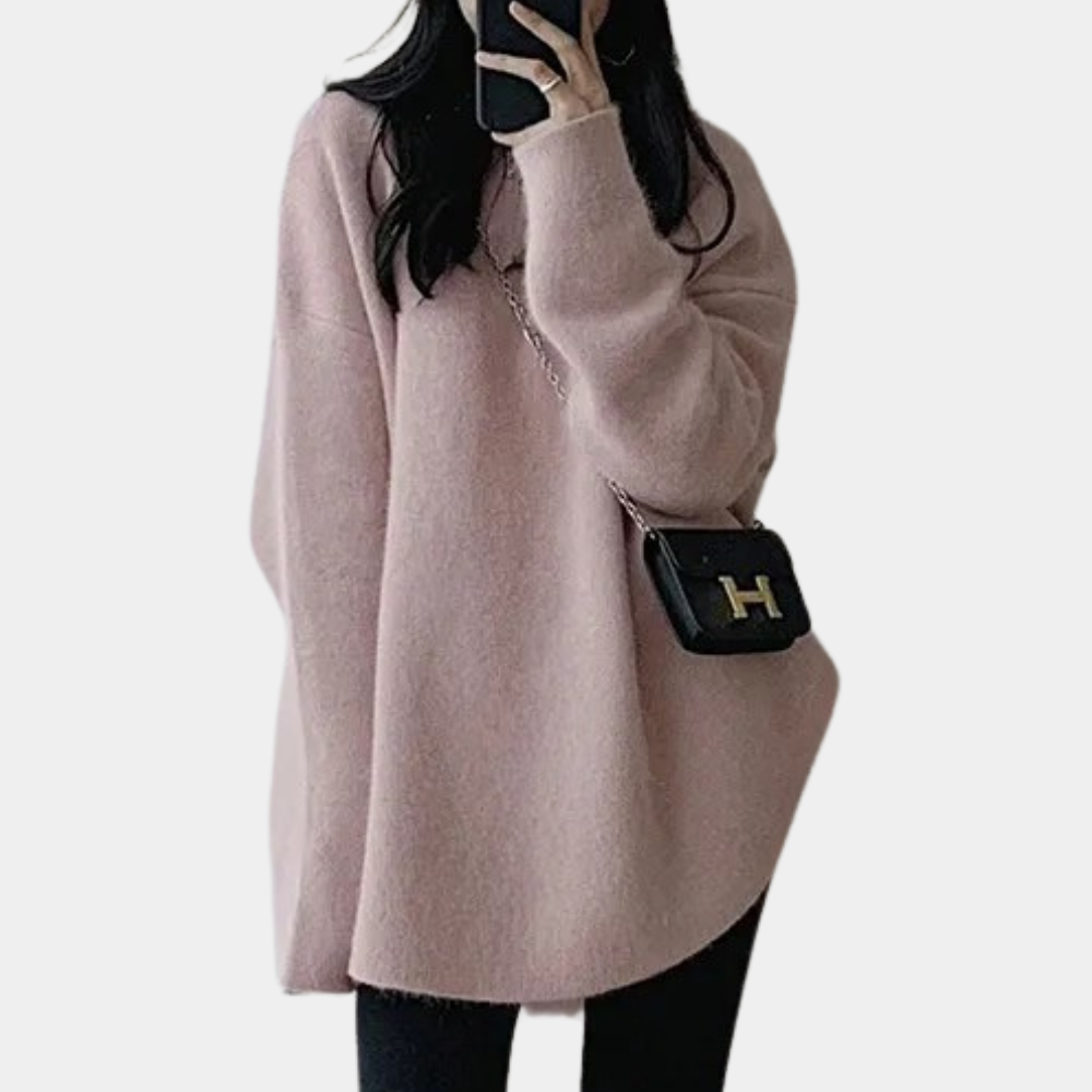 Comfortable Knitted Women's Sweater - Noor-Black-State of Style