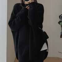 Comfortable Knitted Women's Sweater - Noor-Black-State of Style