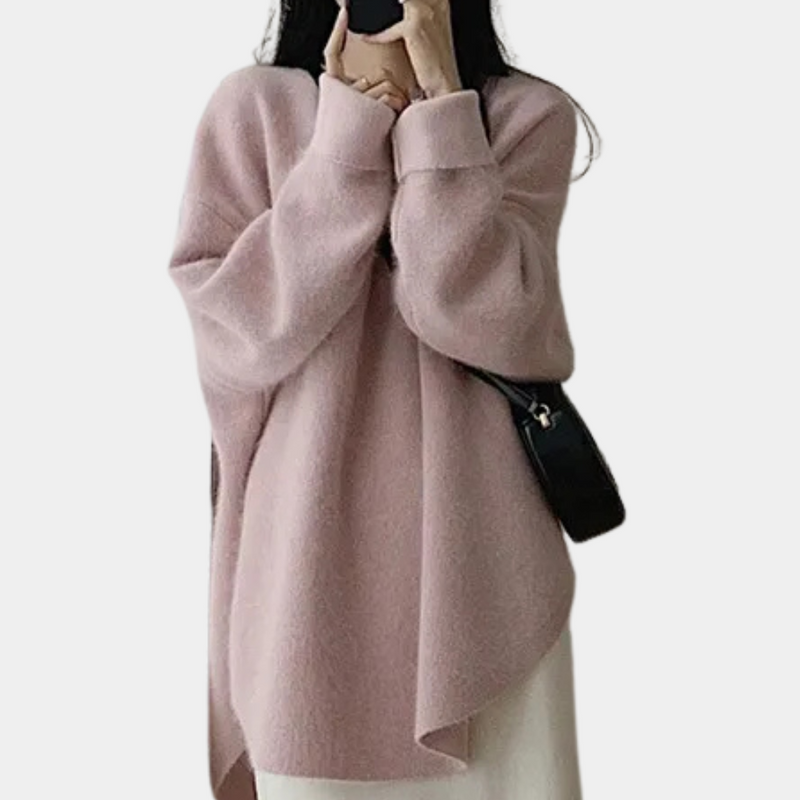 Comfortable Knitted Women's Sweater - Noor-Black-State of Style