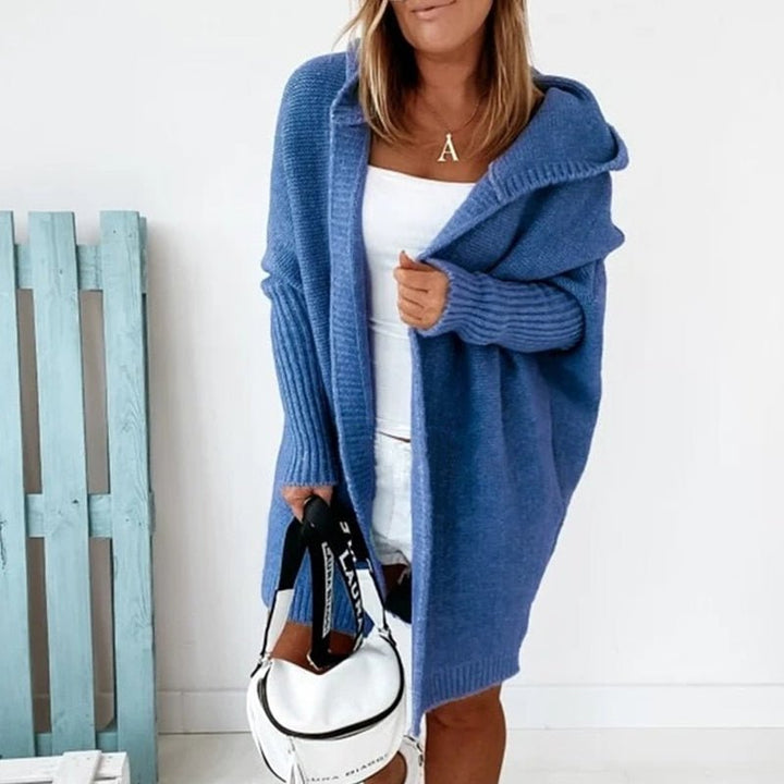 Comfortable Ladies Cardigan - Luna-Blue-S-State of Style