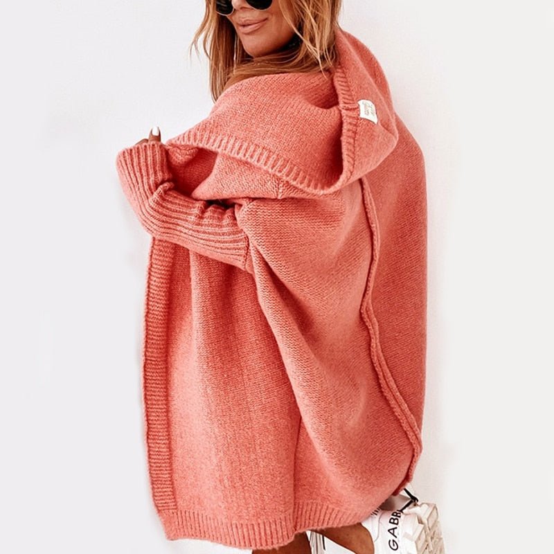 Comfortable Ladies Cardigan - Luna-Orange-S-State of Style