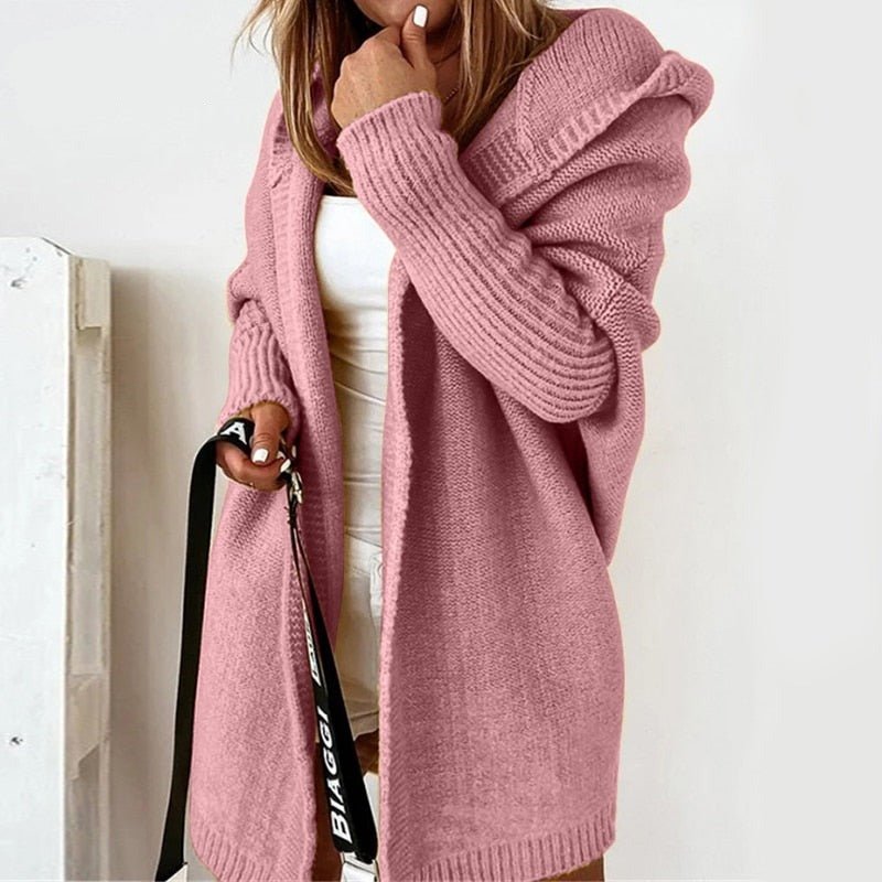 Comfortable Ladies Cardigan - Luna-Pink-S-State of Style