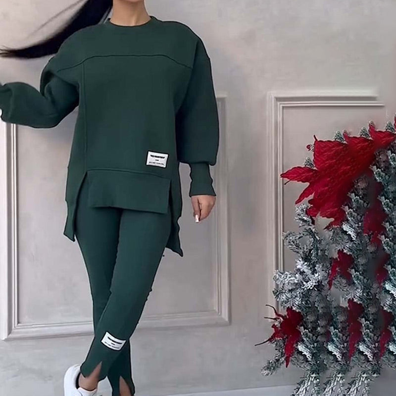 Comfortable Ladies Clothing Set - Elin-Black-S-State of Style