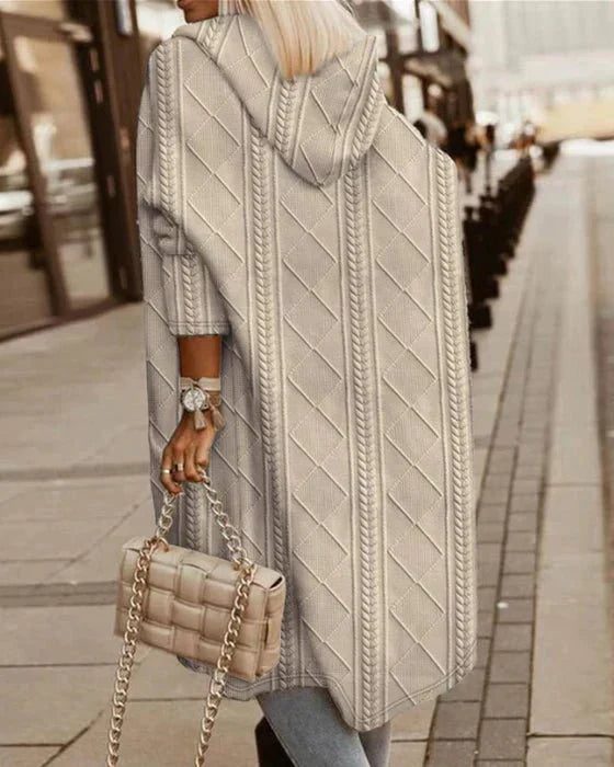 Comfortable Ladies' Hoodie - Elise-Beige-S-State of Style