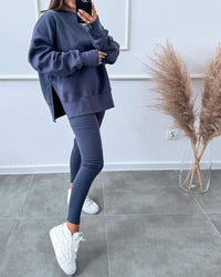 Comfortable Ladies Loungewear Set - Mila-Blue-S-State of Style