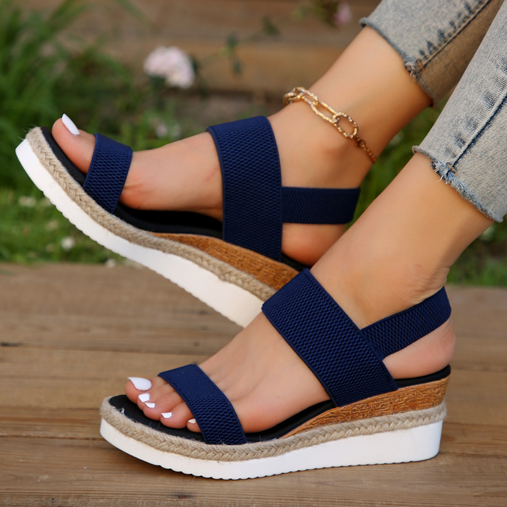 Comfortable Ladies Sandals for Every Day - Noa-Blue-3-State of Style