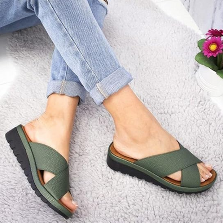 Comfortable Ladies' Sandals - Nova-Green-3-State of Style