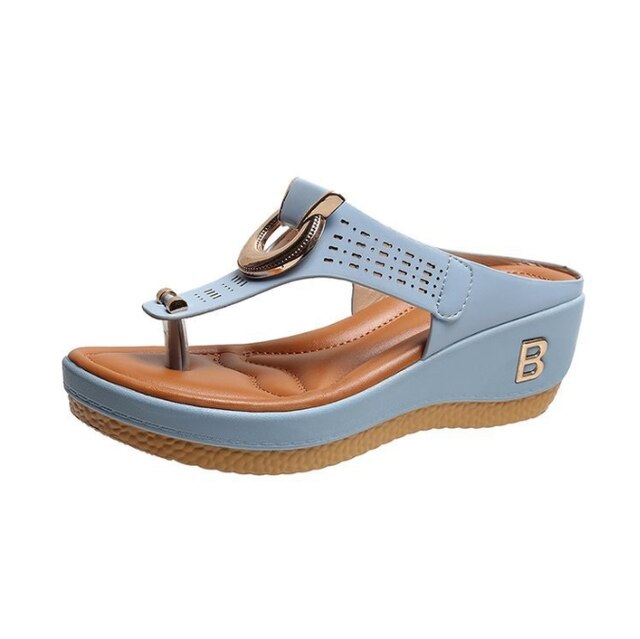 Comfortable Ladies' Sandals with Supportive Fit – Talia-Cream-3-State of Style