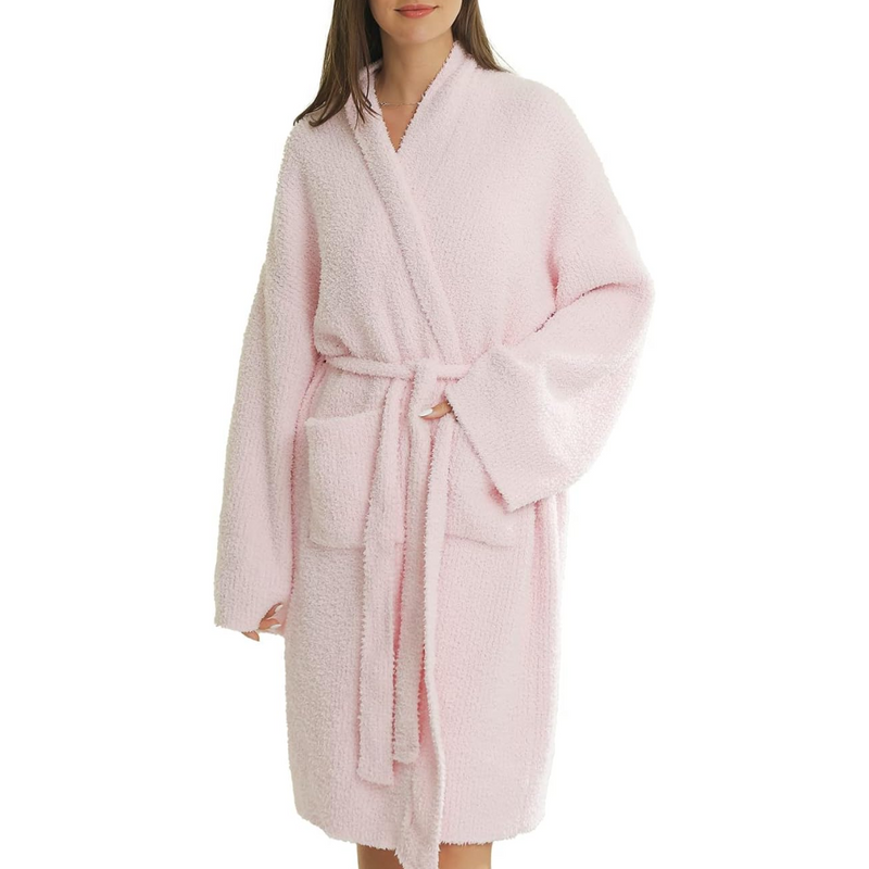 Comfortable Ladies Spa Bathrobe - Victoria-Pink-State of Style