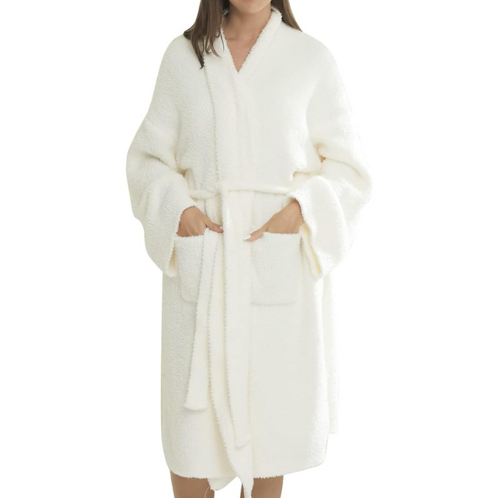 Comfortable Ladies Spa Bathrobe - Victoria-White-State of Style