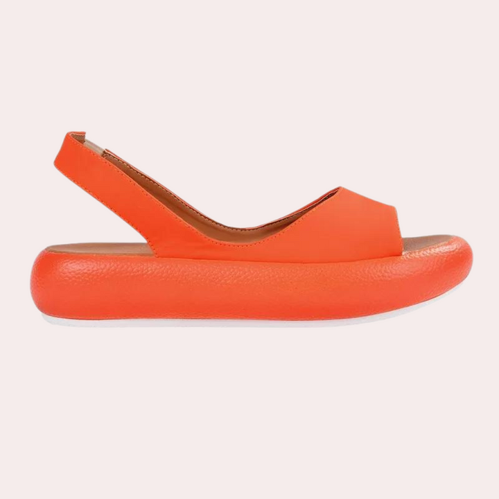 Comfortable ladies' summer shoes with a thick sole – Tilda-Yellow-3-State of Style