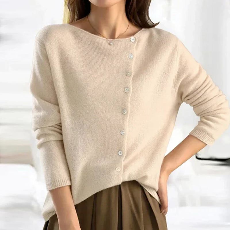 Comfortable Ladies Sweater - Ivy-Beige-S-State of Style