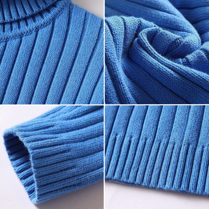 Comfortable Ladies Sweater - Mila-Blue-M-State of Style