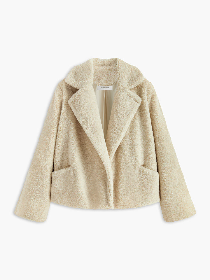 Comfortable Ladies Teddy Coat - Aveline-S-State of Style
