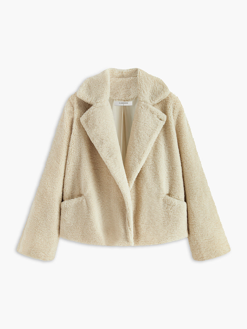 Comfortable Ladies Teddy Coat - Aveline-S-State of Style