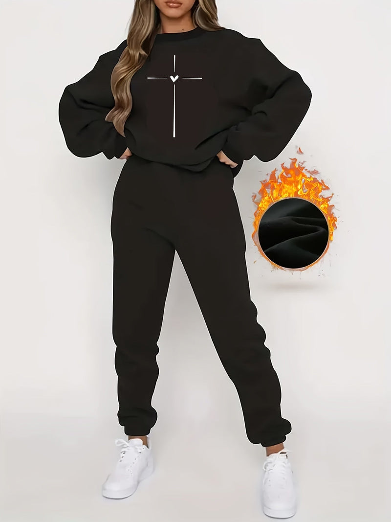 Comfortable Ladies' Tracksuit - Ivy-Black-S-State of Style