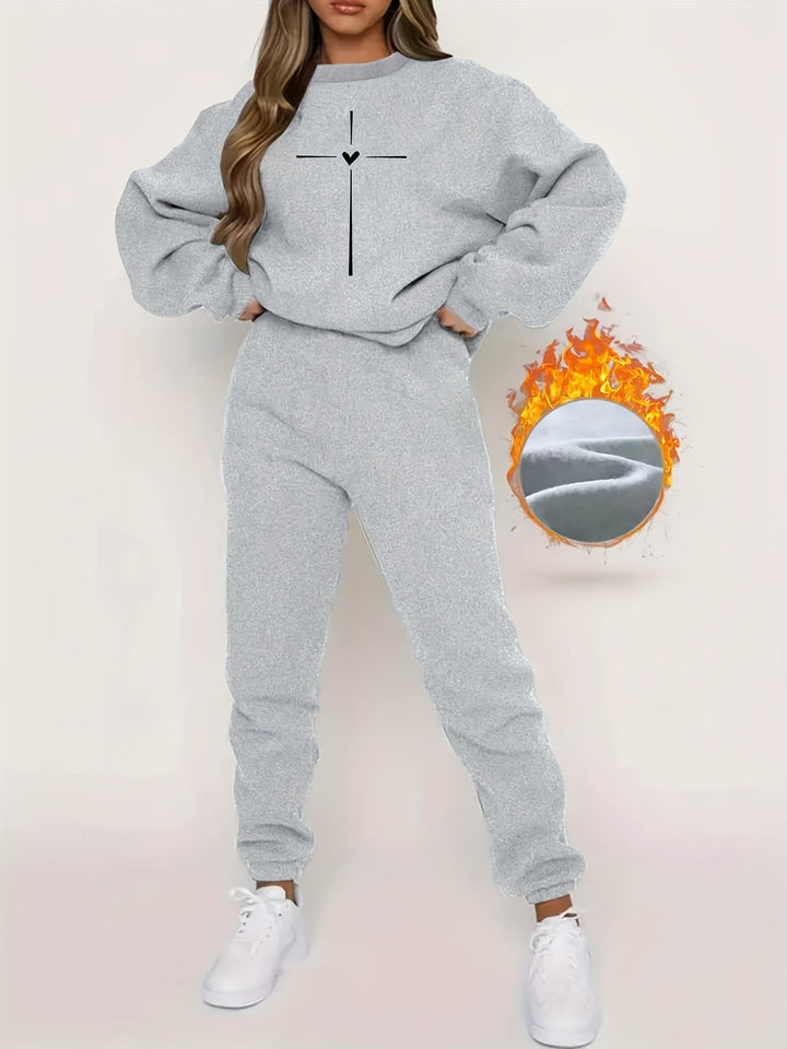 Comfortable Ladies' Tracksuit - Ivy-Grey-S-State of Style