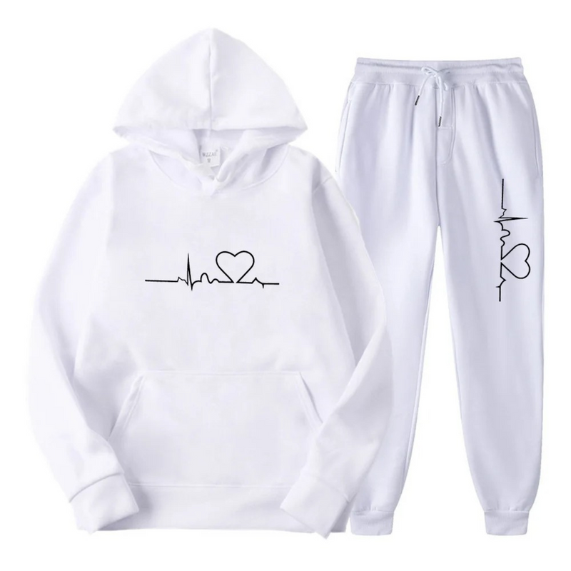 Comfortable Ladies Training Suit - Lyra-White-S-State of Style