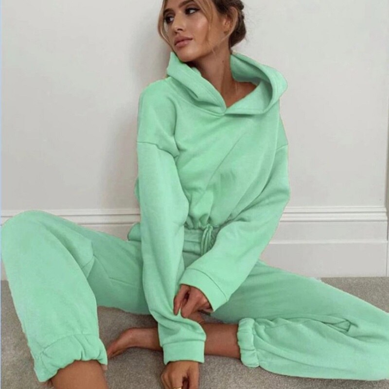 Comfortable Ladies Training Suit - Serena-Green-S-State of Style