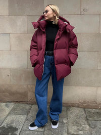 Comfortable Ladies Winter Coat - Aurora Luxe-Grey-S-State of Style