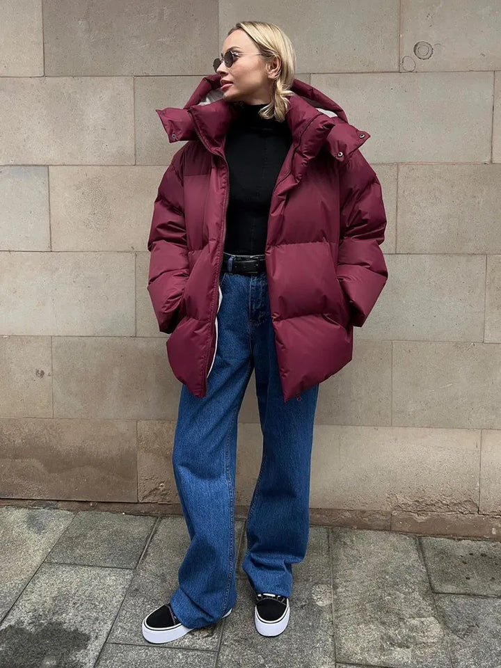 Comfortable Ladies Winter Coat - Aurora Luxe-Grey-S-State of Style