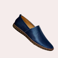 Comfortable Leather Slip-Ons for Men - Milan-Blue-6.5-State of Style