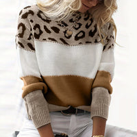 Comfortable Leopard Print Sweater - Laura-Brown-S-State of Style