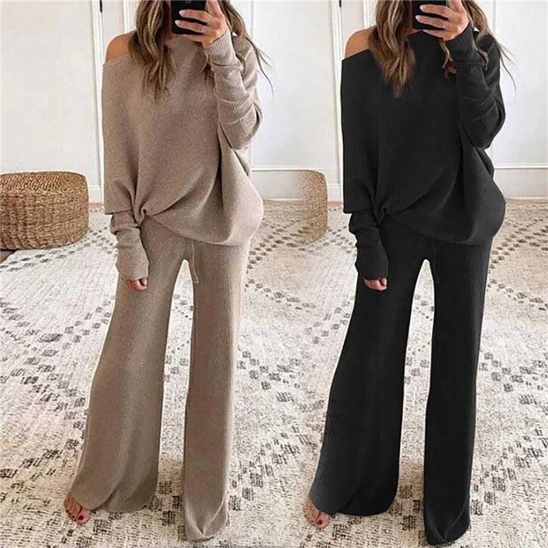 Comfortable Lounge Set For Women | Relaxed Fit | Casual Homewear-Grey-S-State of Style