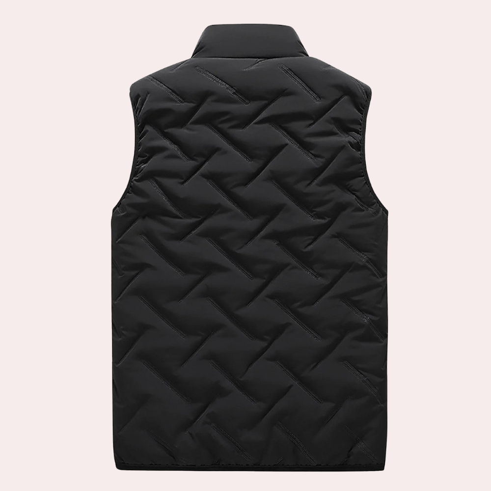 Comfortable Men's Bodywarmer - Daan-Black-S-State of Style